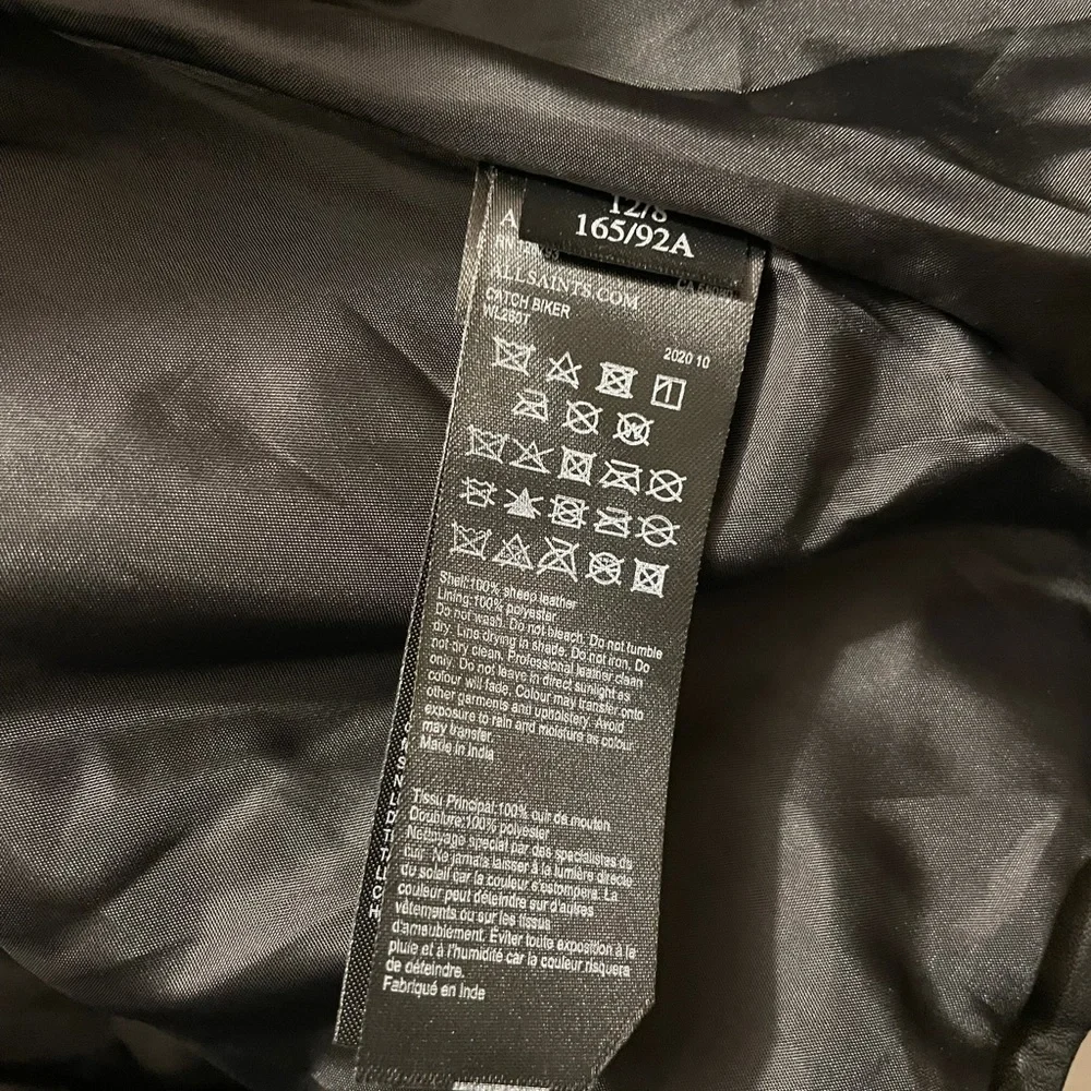 ALLSAINTS CATCH LEATHER BIKER JACKET - Picture 5 of 11